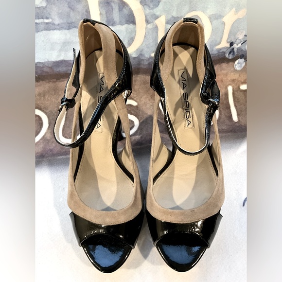 Via Spiga Suede & Patent Leather Heels - Picture 14 of 16